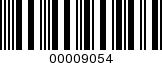 Barcode Image 00009054