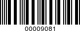 Barcode Image 00009081