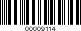 Barcode Image 00009114