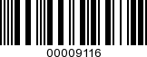 Barcode Image 00009116