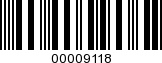 Barcode Image 00009118