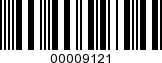 Barcode Image 00009121