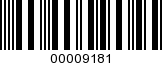 Barcode Image 00009181