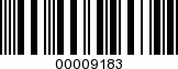 Barcode Image 00009183
