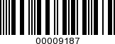 Barcode Image 00009187