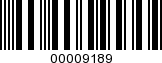Barcode Image 00009189