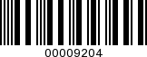 Barcode Image 00009204
