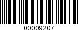 Barcode Image 00009207