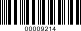 Barcode Image 00009214