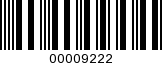 Barcode Image 00009222