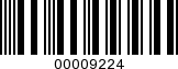 Barcode Image 00009224
