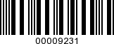 Barcode Image 00009231