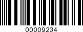 Barcode Image 00009234