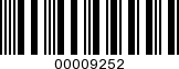 Barcode Image 00009252