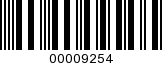 Barcode Image 00009254