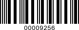 Barcode Image 00009256