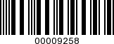 Barcode Image 00009258