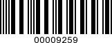 Barcode Image 00009259