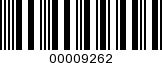 Barcode Image 00009262
