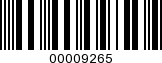 Barcode Image 00009265