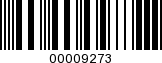 Barcode Image 00009273