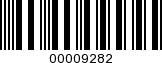 Barcode Image 00009282