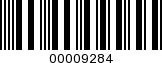 Barcode Image 00009284