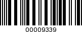 Barcode Image 00009339