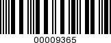 Barcode Image 00009365