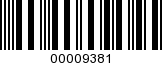 Barcode Image 00009381