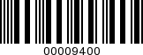 Barcode Image 00009400