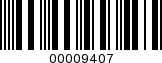 Barcode Image 00009407