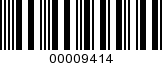 Barcode Image 00009414