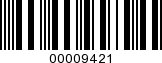 Barcode Image 00009421