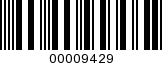Barcode Image 00009429