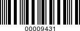 Barcode Image 00009431