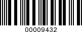 Barcode Image 00009432