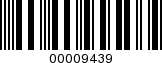 Barcode Image 00009439