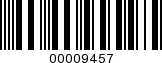 Barcode Image 00009457