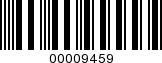 Barcode Image 00009459