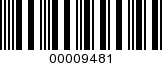 Barcode Image 00009481