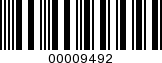 Barcode Image 00009492