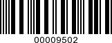 Barcode Image 00009502
