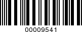Barcode Image 00009541