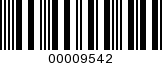 Barcode Image 00009542