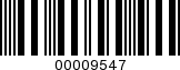 Barcode Image 00009547