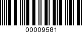 Barcode Image 00009581