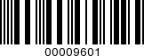 Barcode Image 00009601