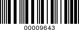 Barcode Image 00009643
