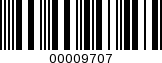 Barcode Image 00009707